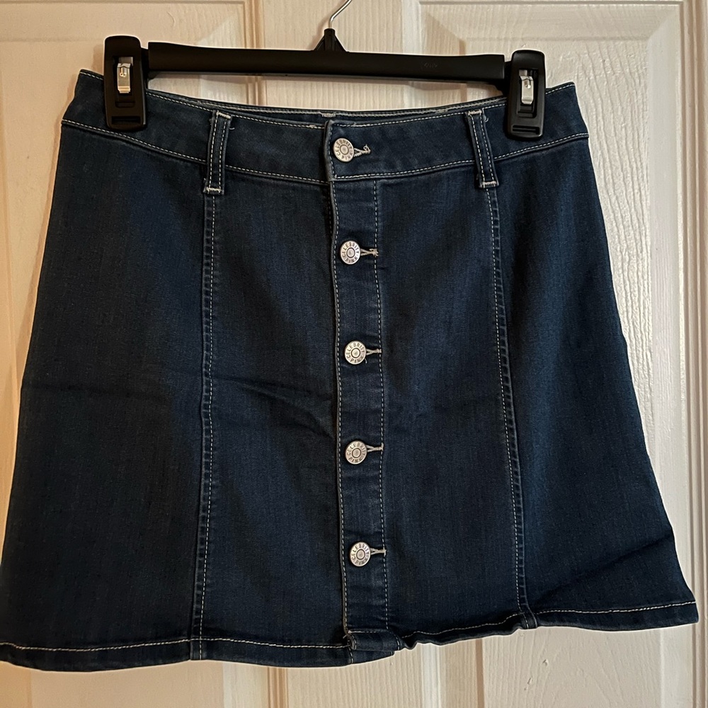 High Waisted Jean Skirt